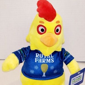 New Royal Farms 11" Chicken Plush Holiday 2024 Ugly Christmas Sweater Drumstick
